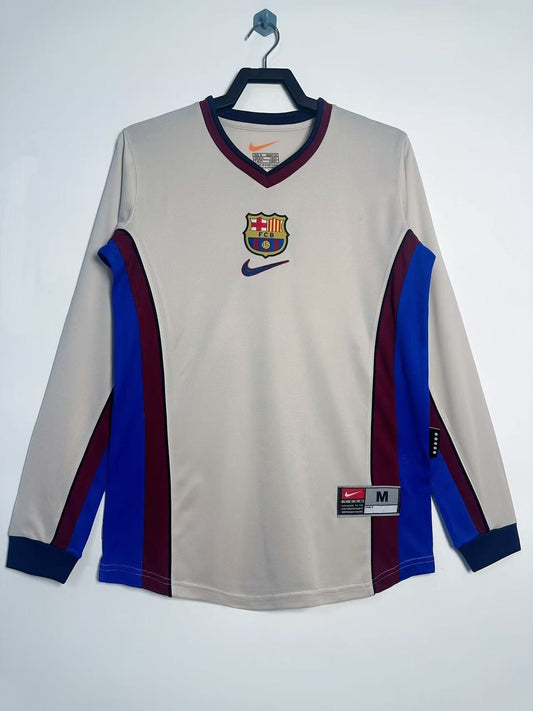 FC Barcelona 1998/99 Away Shirt – Long Sleeve Retro Classic