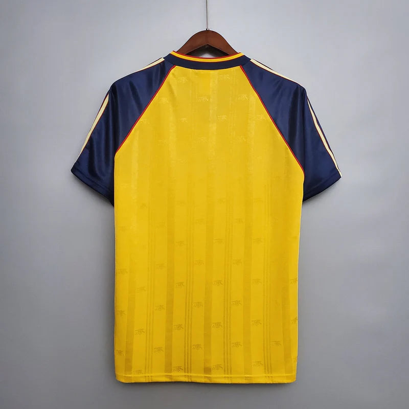 Arsenal 1988/89 Away Shirt – Yellow Retro Classic (Short & Long Sleeve)