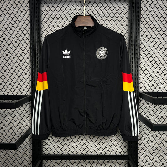 Germany 2024/25 Euro Black Windbreaker – National Team Jacket