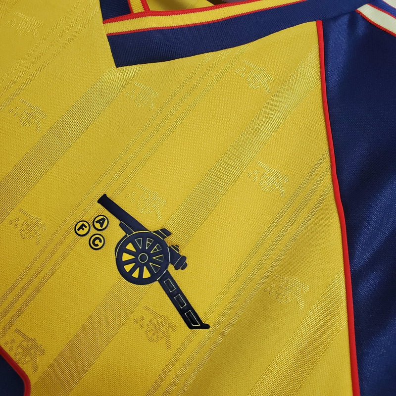 Arsenal 1988/89 Away Shirt – Yellow Retro Classic (Short & Long Sleeve)