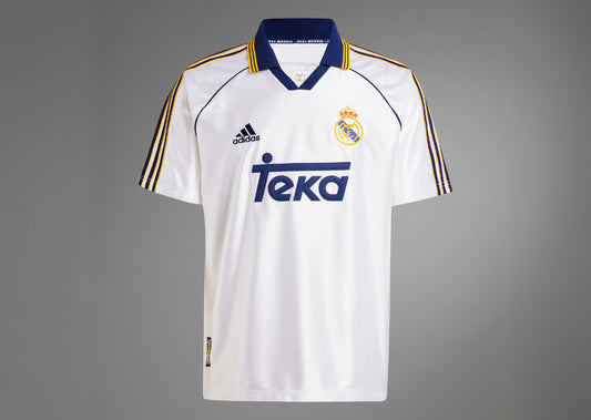 Real Madrid 1999/00 Home Shirt – White Retro Classic