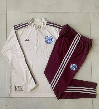 Ajax Retro Tracksuit 2025/26 – Adidas Originals Inspired Full Set