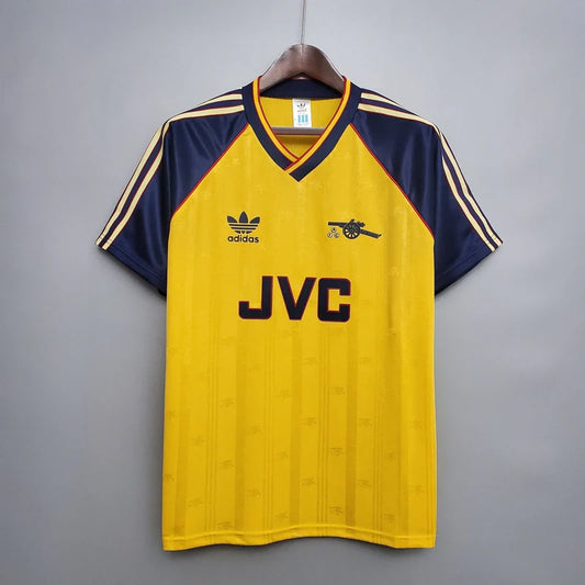 Arsenal 1988/89 Away Shirt – Yellow Retro Classic (Short & Long Sleeve)