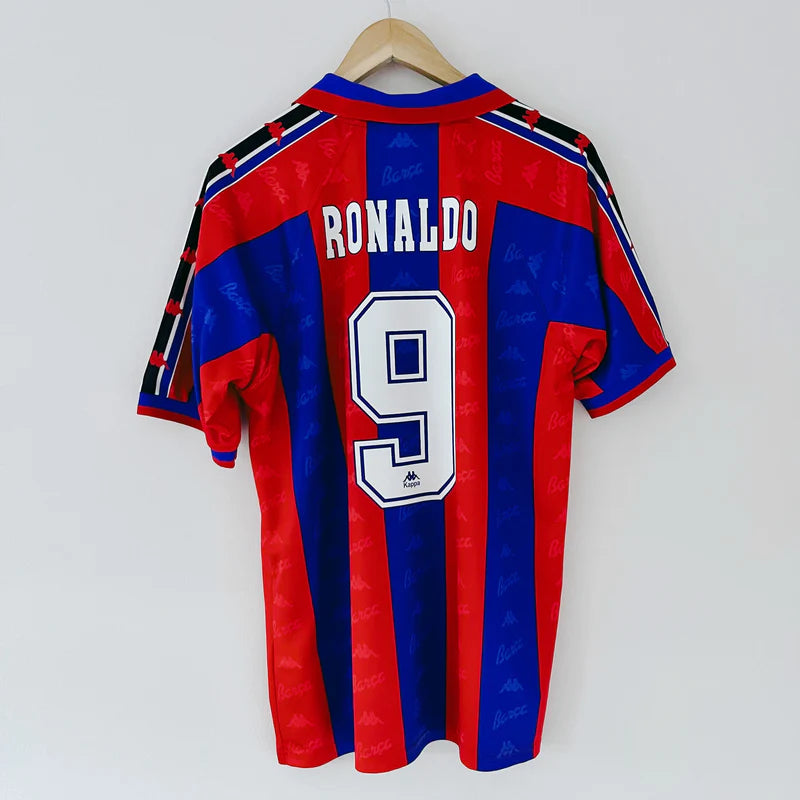 FC Barcelona 1996/97 Home Shirt – Ronaldo “El Fenómeno” Era (Short & Long Sleeve)