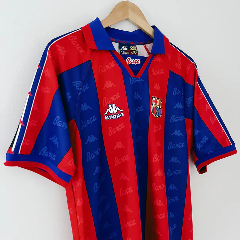 FC Barcelona 1996/97 Home Shirt – Ronaldo “El Fenómeno” Era (Short & Long Sleeve)