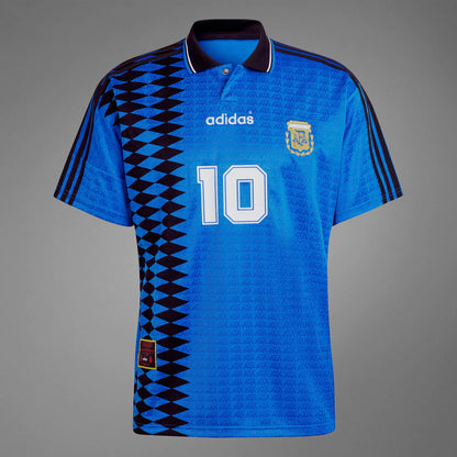 1994 Adidas Argentina Away Jersey - Diego Maradona #10 - USA World Cup Edition