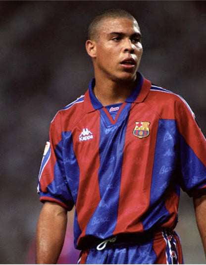 FC Barcelona 1996/97 Home Shirt – Ronaldo “El Fenómeno” Era (Short & Long Sleeve)