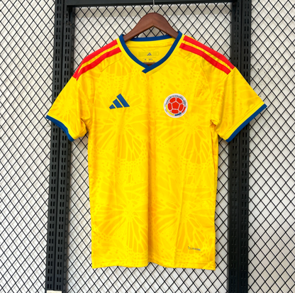 Colombia 2026 Home Jersey – Amarillo Classic (Short Sleeve, World Cup Edition)