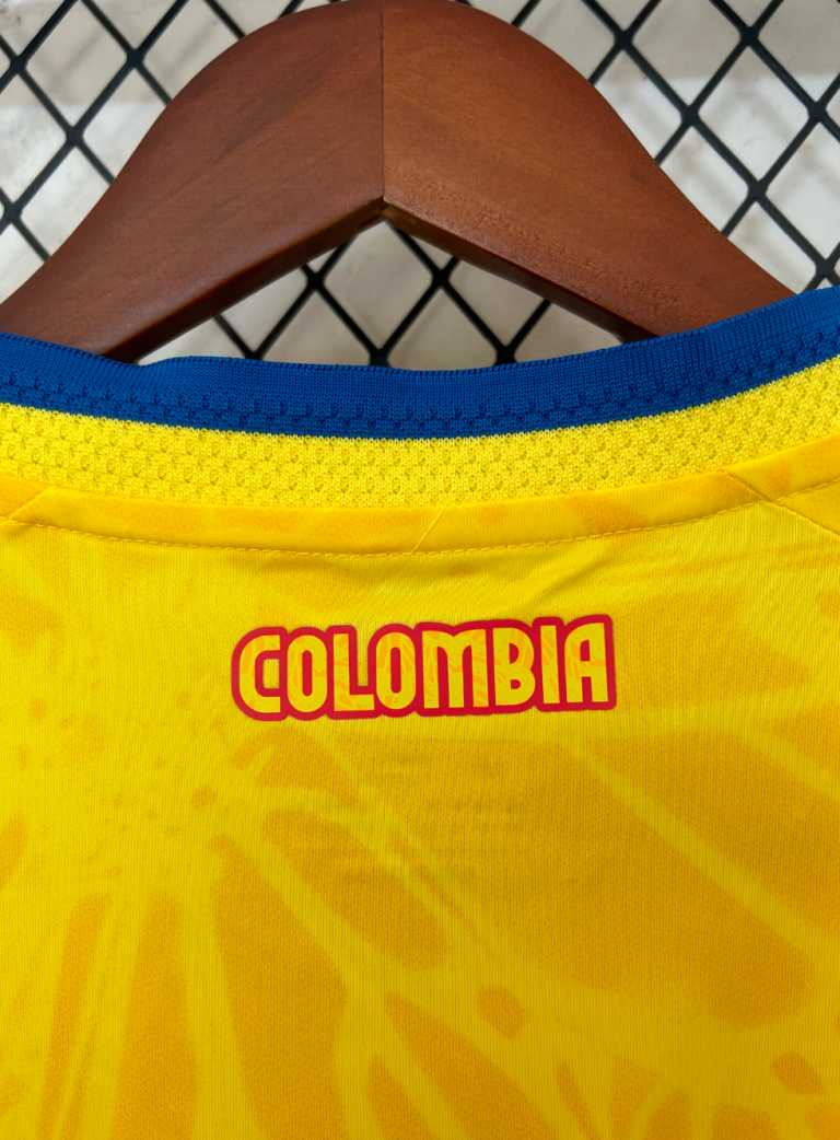 Colombia 2026 Home Jersey – Amarillo Classic (Short Sleeve, World Cup Edition)