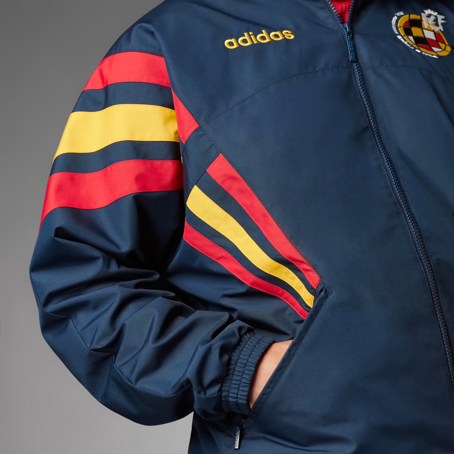 Spain National Team Adidas Windbreaker – Vintage Football Jacket (1996–98) - Retro Matchday product_type