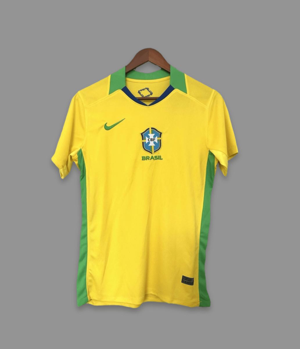 Brazil 2025/26 Home Shirt – Yellow/Green - Retro MatchdayRetro MatchdayNational TeamsXL