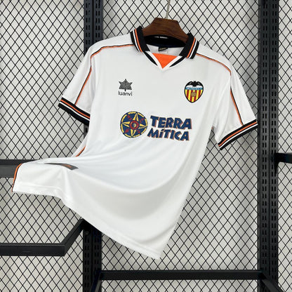 Valencia CF 1999/00 Home Retro Jersey – La Liga Classics (Short & Long Sleeve)