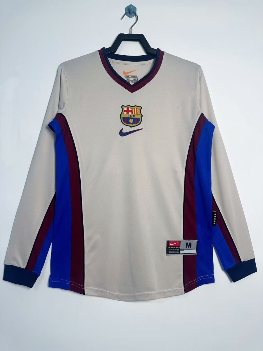 FC Barcelona 1998/99 Away Shirt – Long Sleeve Retro Classic - Retro MatchdayRetro MatchdayBarcelonaXL