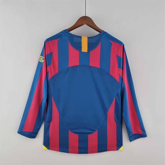 FC Barcelona 2005/06 Home Shirt – Champions League Winner Edition (Short & Long Sleeve) -Retro Matchday