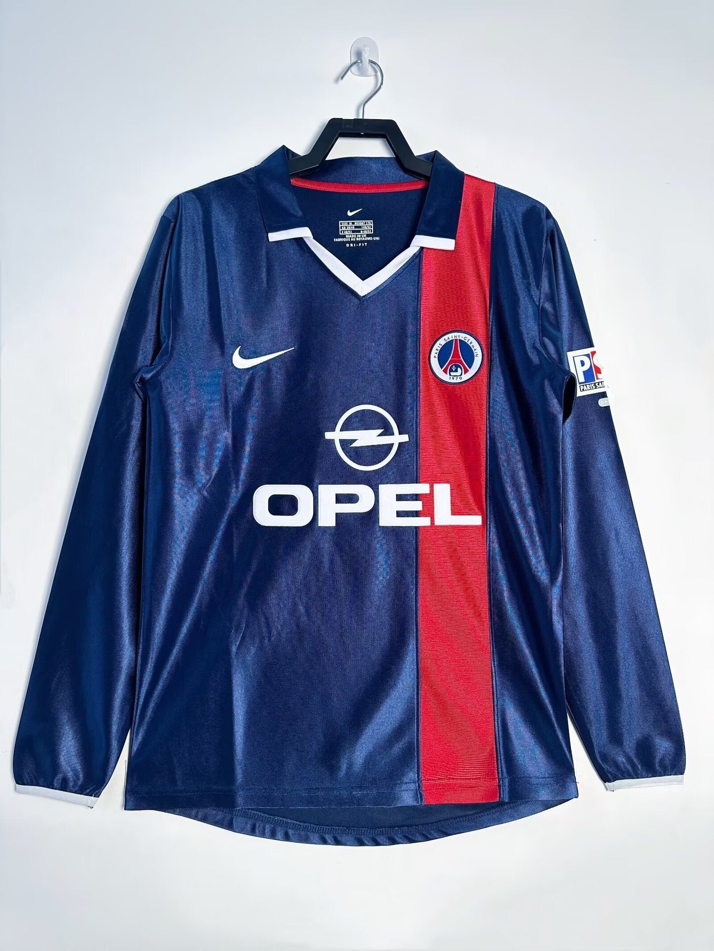 PSG 2001/02 Home Shirt – Long Sleeve (Ronaldinho Era)