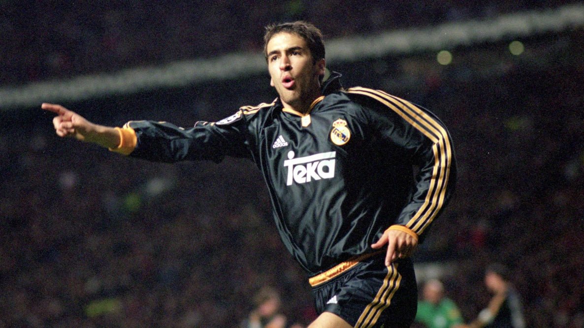 Real Madrid 1999/00 Away Retro Shirt – Black (Short Sleeve) -Retro Matchday 1999 2000