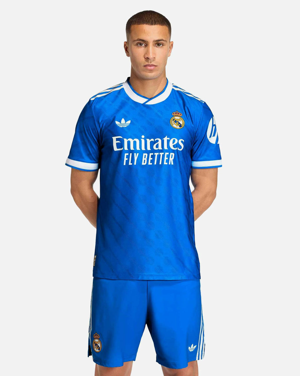 Real Madrid 2025/26 Third Shirt – Retro Inspired Blue Edition - Long & Short Sleeve