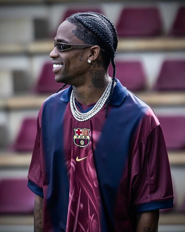Travis Scott x FC Barcelona 2025/26 Home Jersey (Inspired by 2000/01) | Retro Football Shirt -Retro Matchday