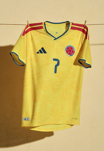 Colombia 2026 Home Jersey – Amarillo Classic (Short Sleeve, World Cup Edition)