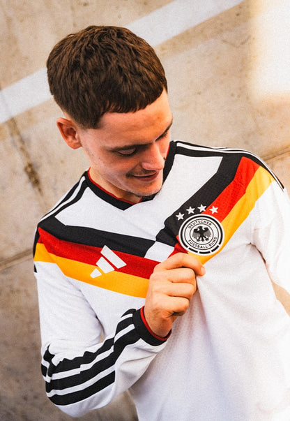 Germany 2026 Home Jersey – Weiß Schwarz Classic (Short Sleeve, World Cup Edition)